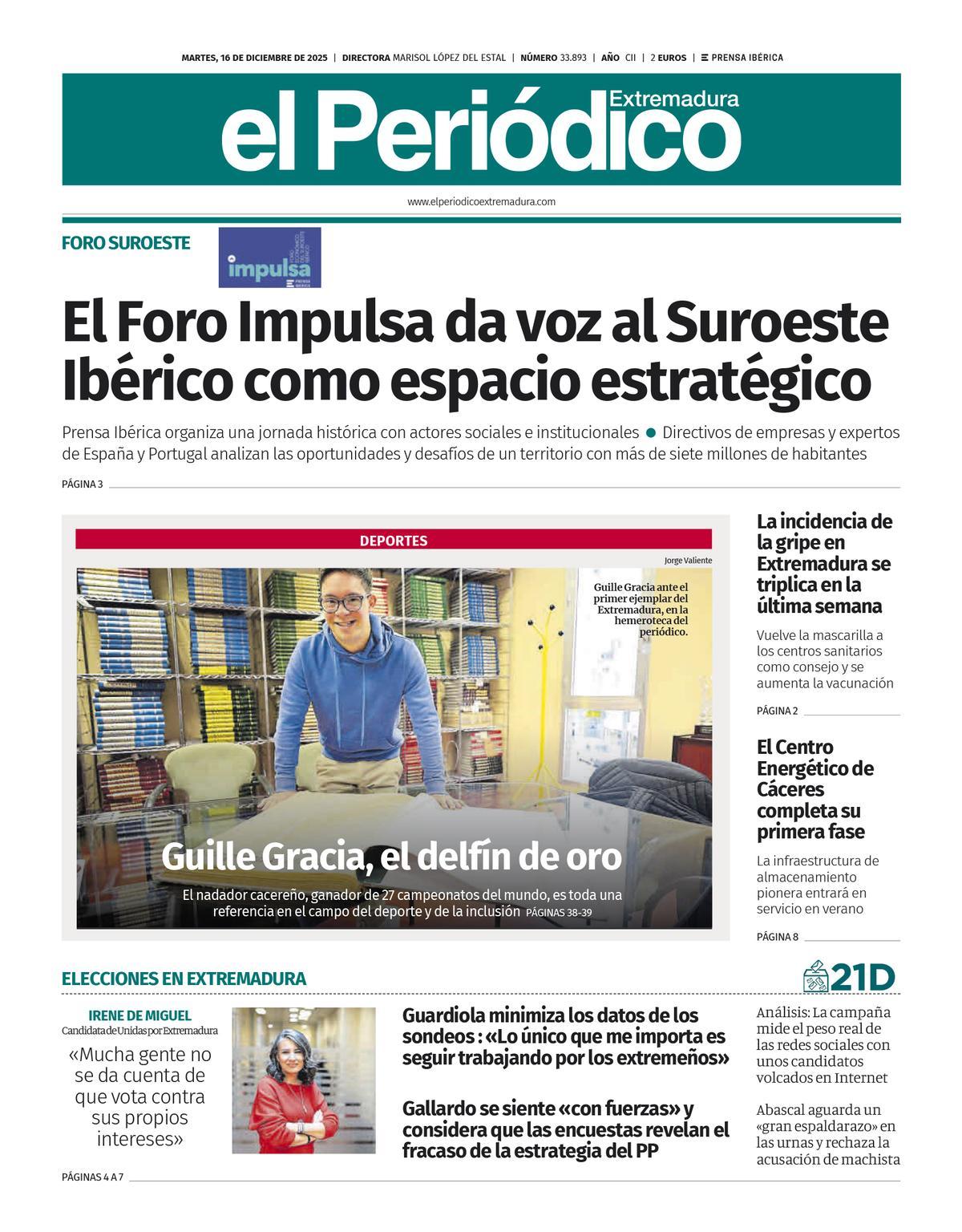 Consulta la portada correspondiente al día 16 de diciembre de 2025