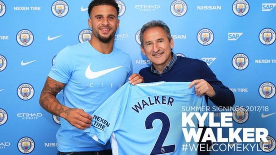 El Manchester City de Guardiola ficha al lateral Kyle Walker por 57 millones de euros