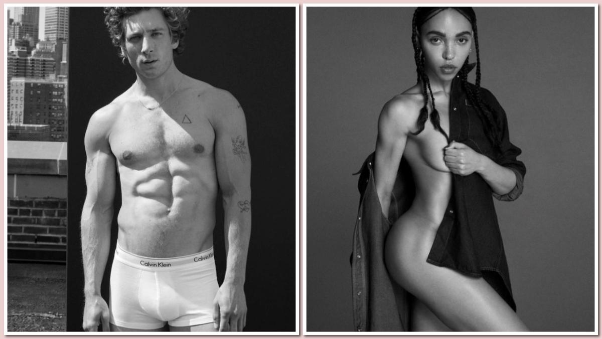Jeremy Allen White y FKA Twigs, modelos de Calvin Klein.