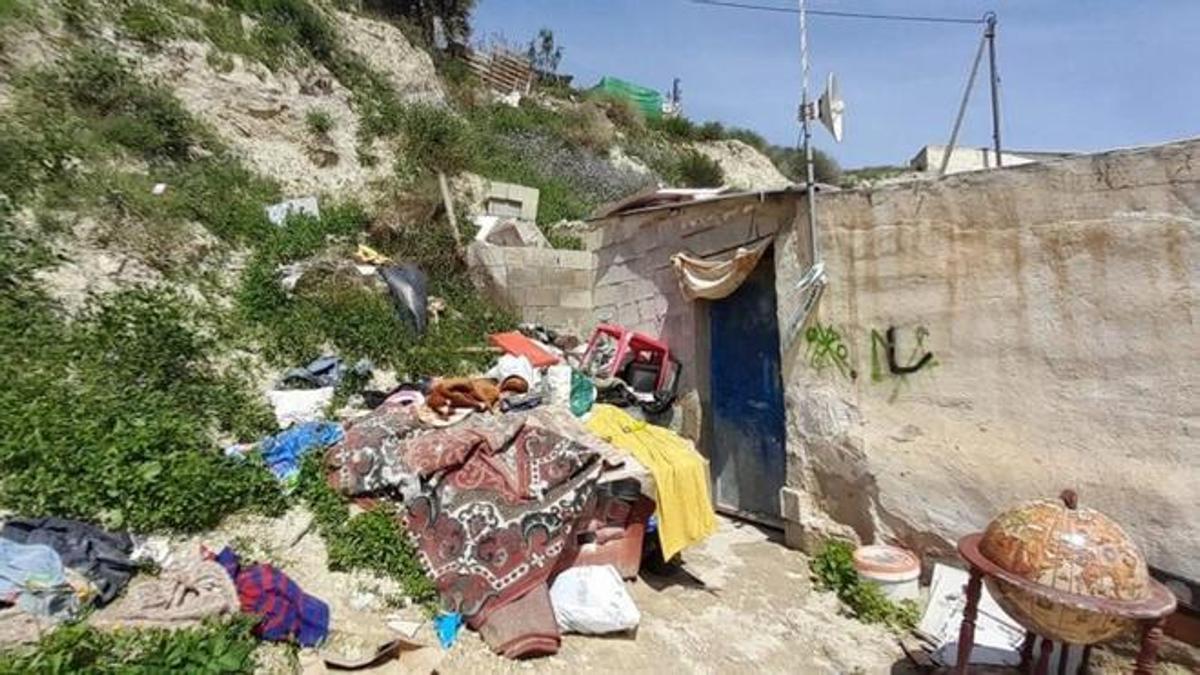 Casa cueva de Archena donde tuvo lugar el tercer crimen de 2022.