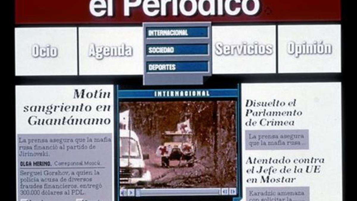 Imagen del proyecto  NewsPad, iniciado en 1995.