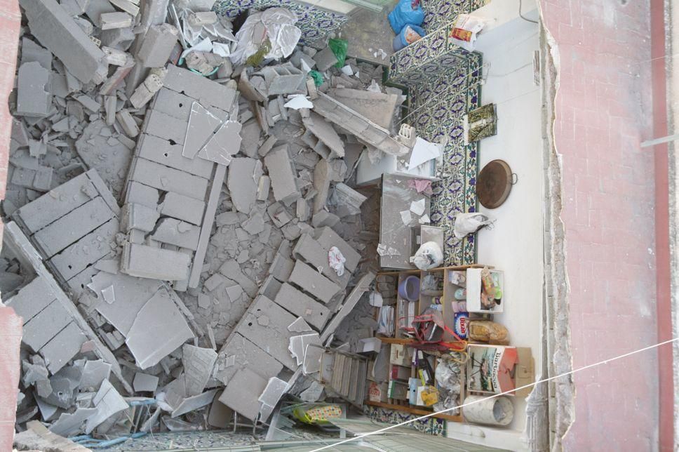 Derrumbe de una casa en Murcia