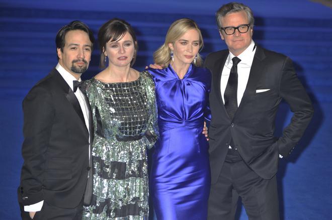 Manuel Miranda, Emily Mortimer, Emily Blunt and Colin Firth