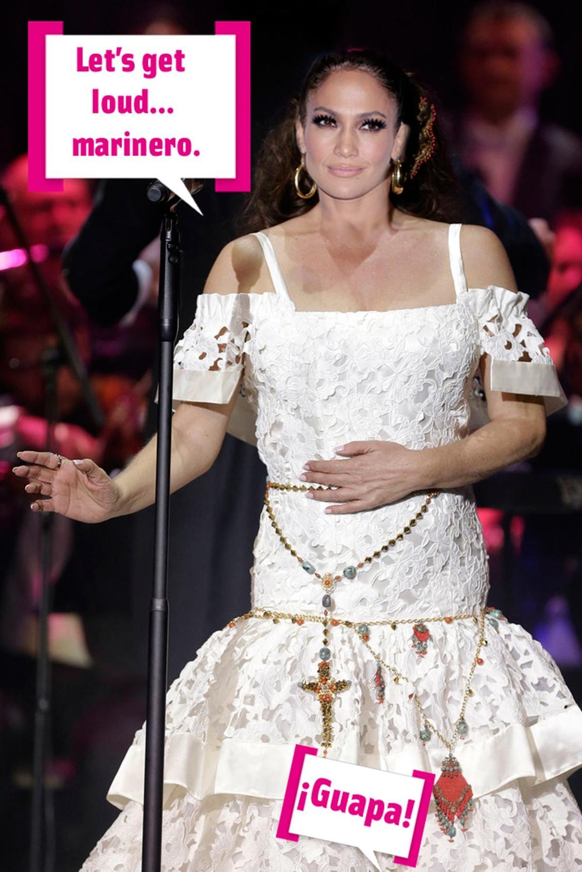 Isabel Pantoja con la cara de Jlo