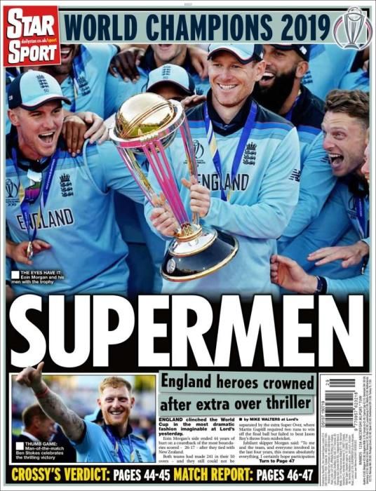 Portada STAR SPORT lunes 15 de julio de 2019