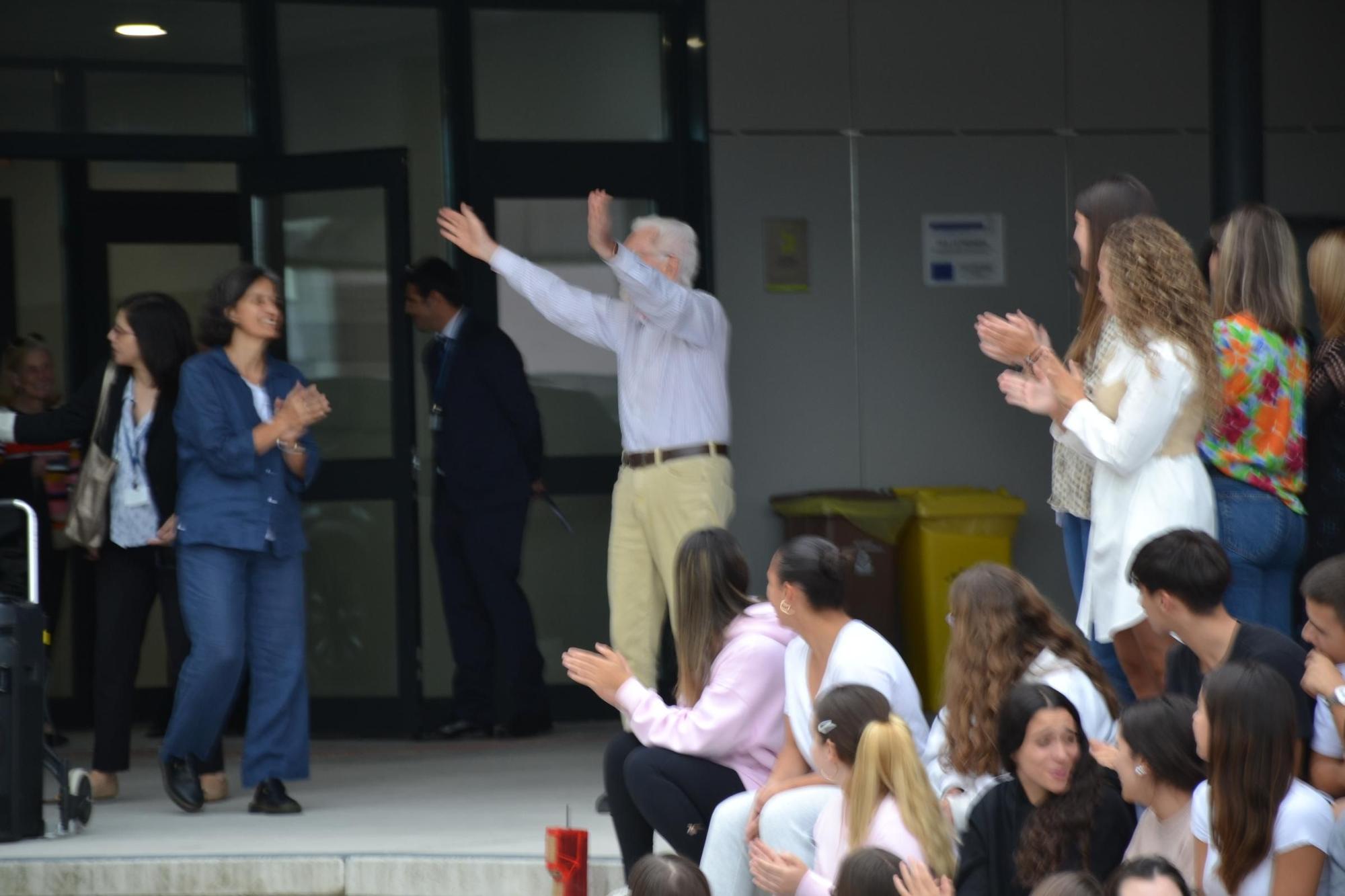 EN IMÁGENES: Así fue el encuentro de Martin Cooper, el 'padre' de la telefonía móvil con estudiantes del IES de La Fresneda