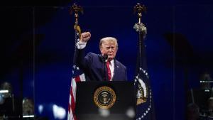 Trump enalteix la grandesa dels EUA en un discurs amb to de míting pel 250è aniversari de la independència