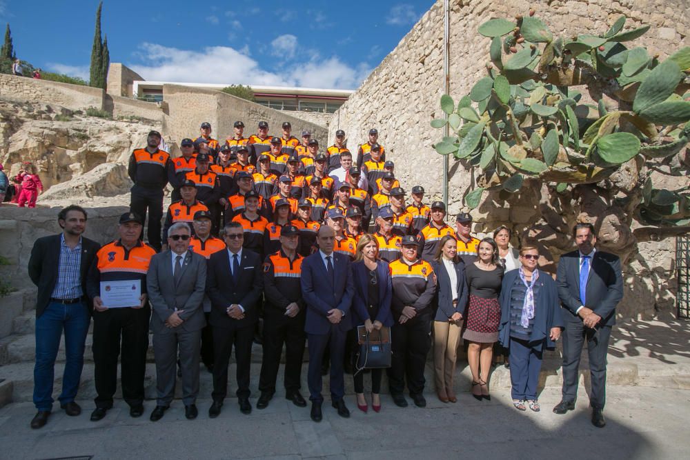 Homenaje a los voluntarios de Protección Civil