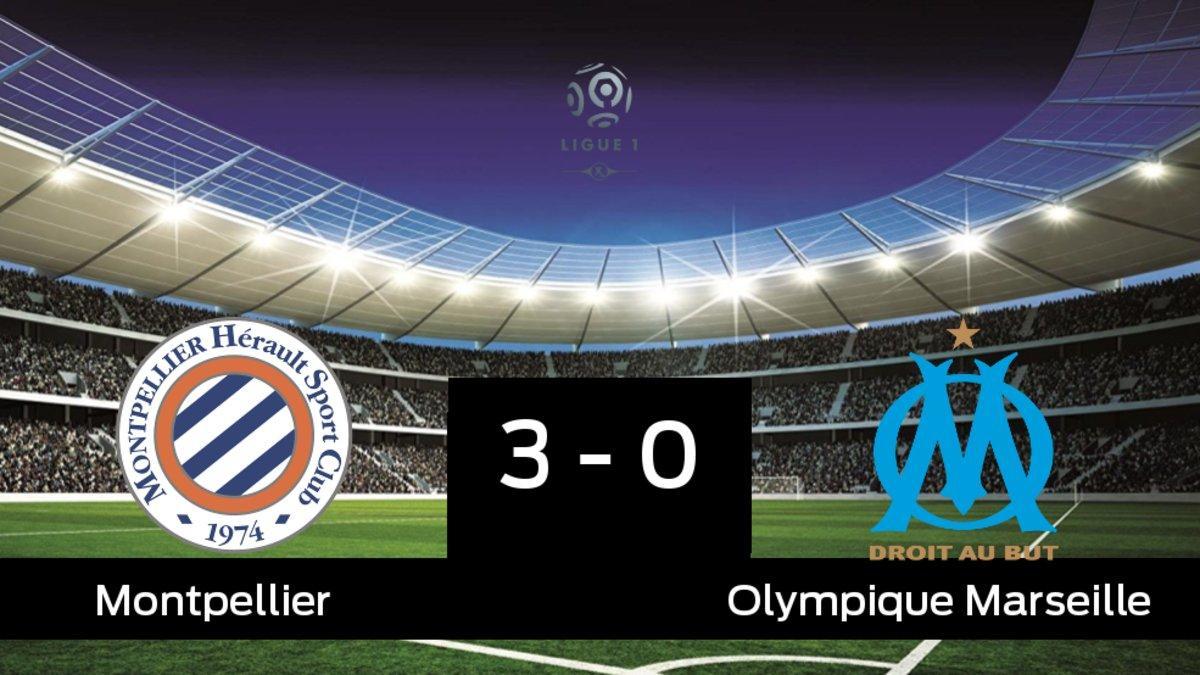 El Montpellier derrotó al Olympique Marseille por 3-0
