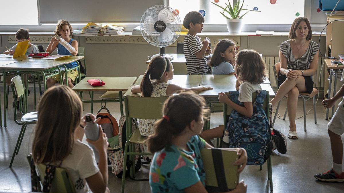 Una escuela infantil de Barcelona.