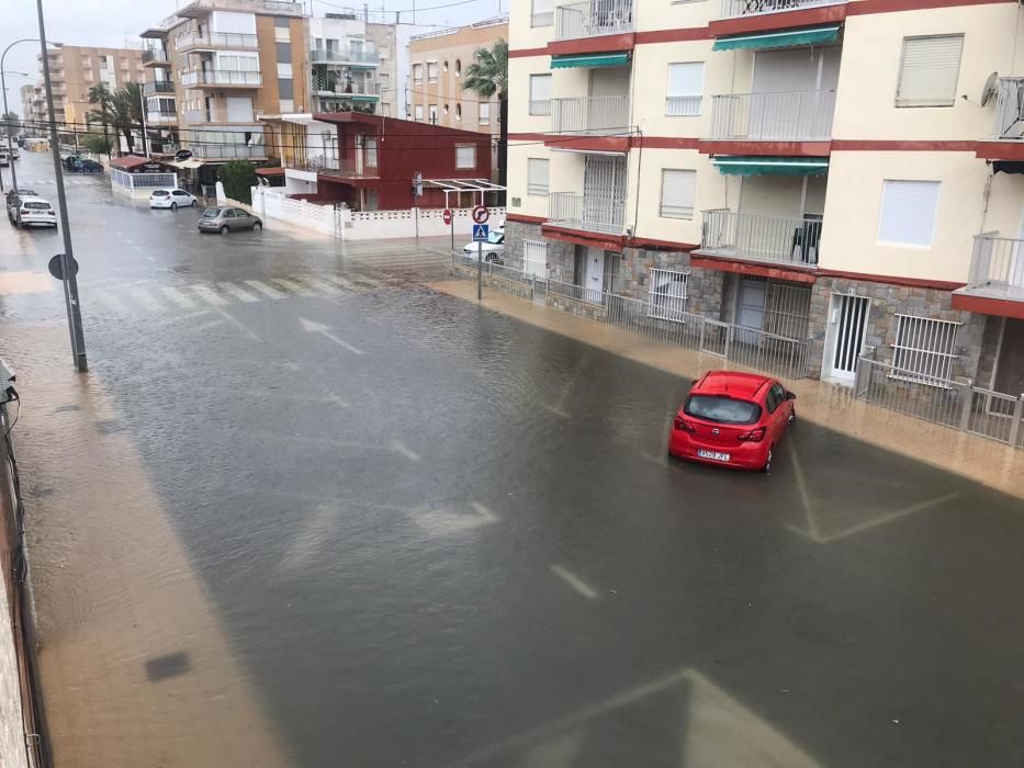 El temporal azota en Santa Pola