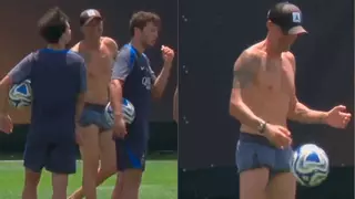 ¡Luis Enrique está para jugar! Así apareció en un entrenamiento del PSG
