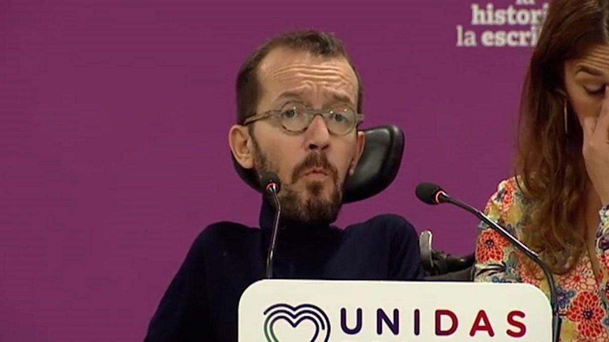 Pablo Echenique se ríe de Ciudadanos en un tweet y levanta polémica