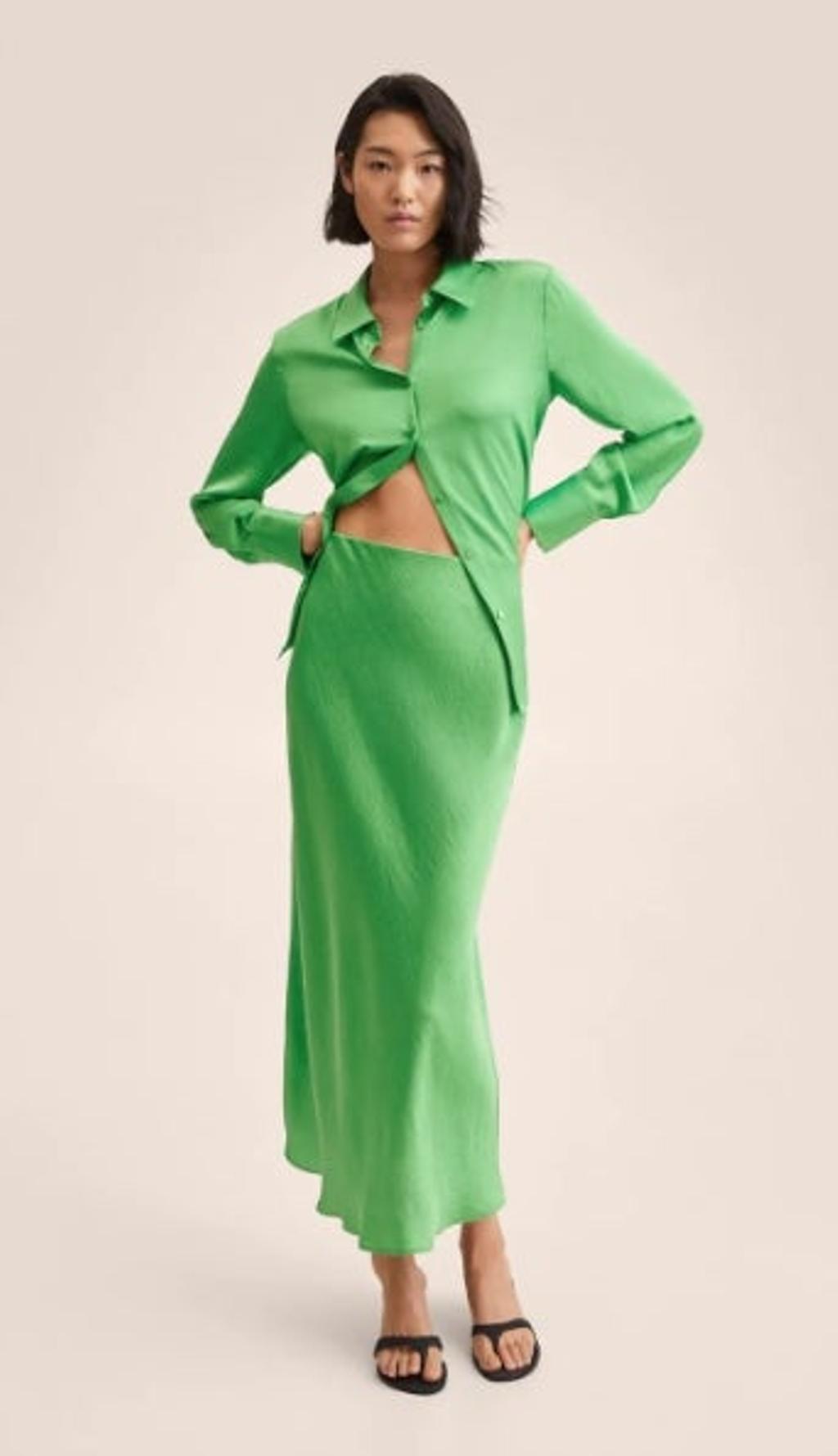 Conjunto satinado de Mango