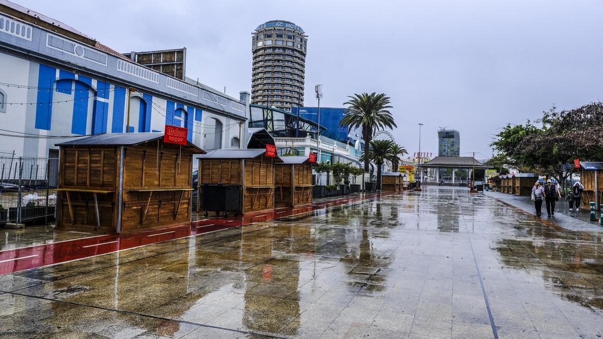 Lluvia en Arucas y en Las Palmas de GC