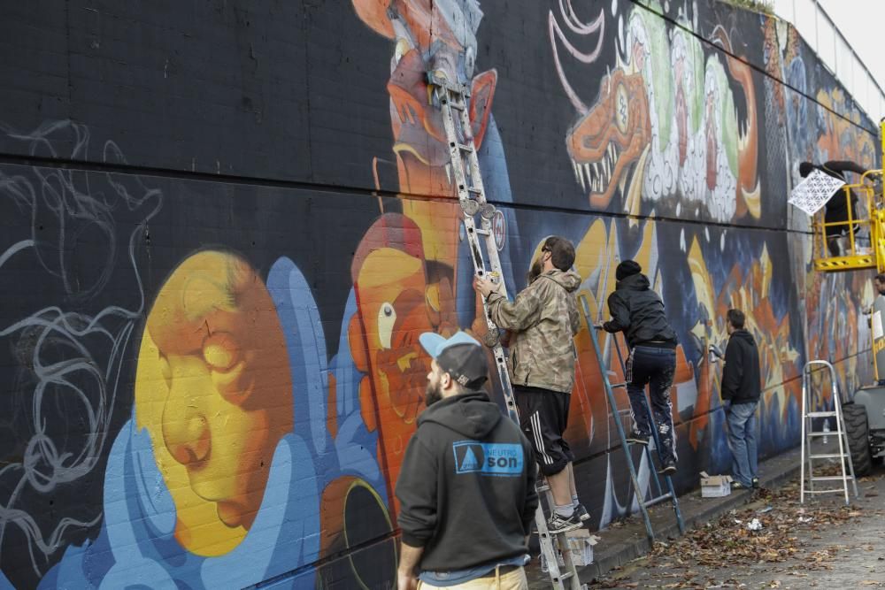 Certamen de grafitis "Most Wanted" en Gijón