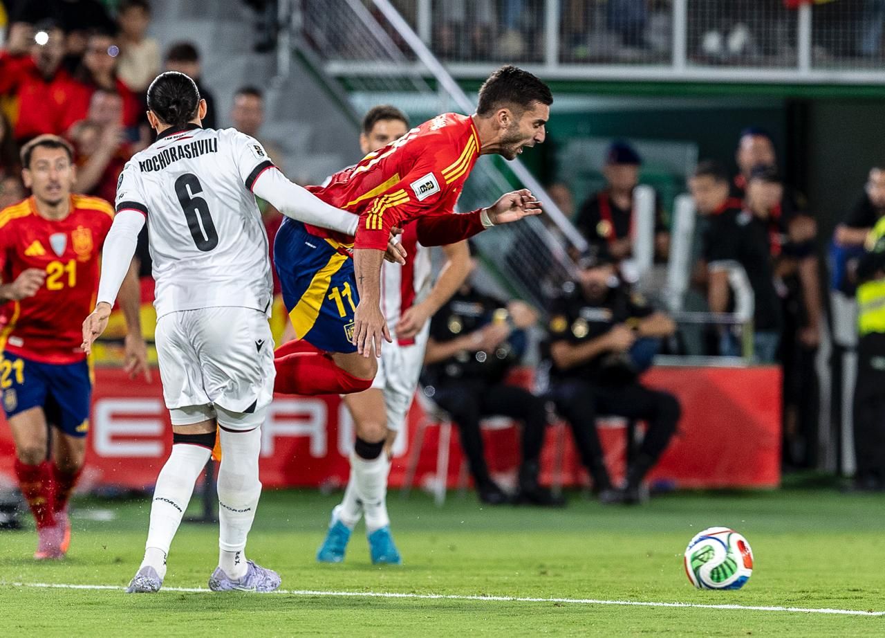 España - Georgia, en imágenes