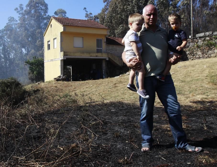 El combate contra el fuego, en Mondariz