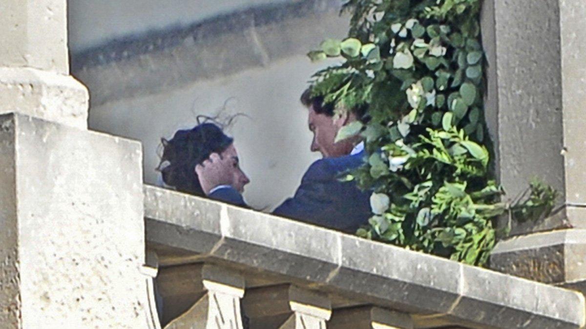 Rafa Nadal y Xisca Perelló durante su boda hoy