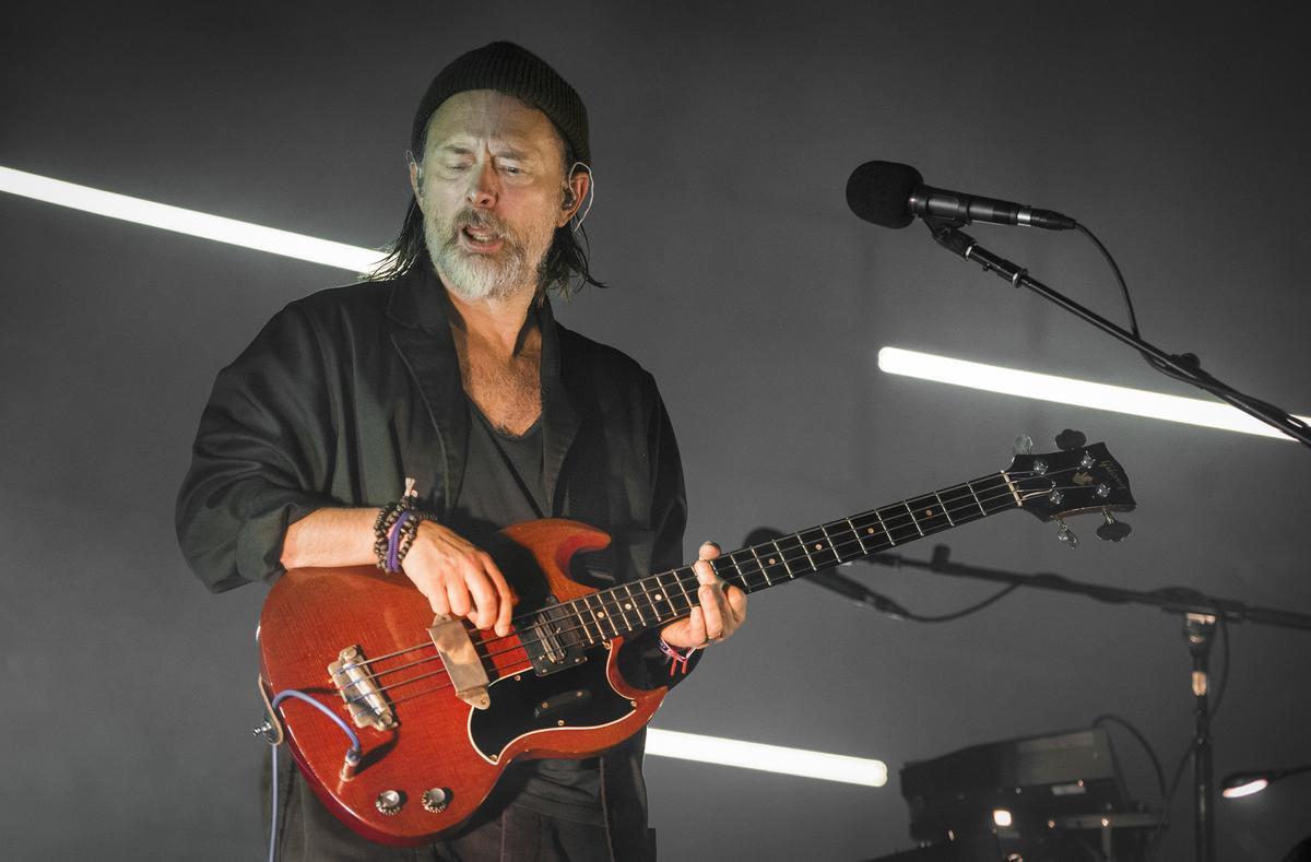 BARCELONA. 10.06.2022 Festival Primavera Sound. Concierto de The Smile en el Parc del Forum. En la imagen Thom Yorke. FOTO FERRAN SENDRA