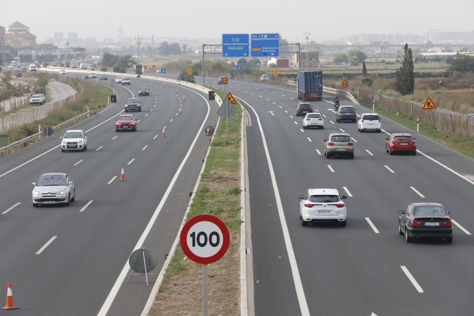 Abre el tercer carril de entrada de la carretera de Barcelona tras cuatro años de obras