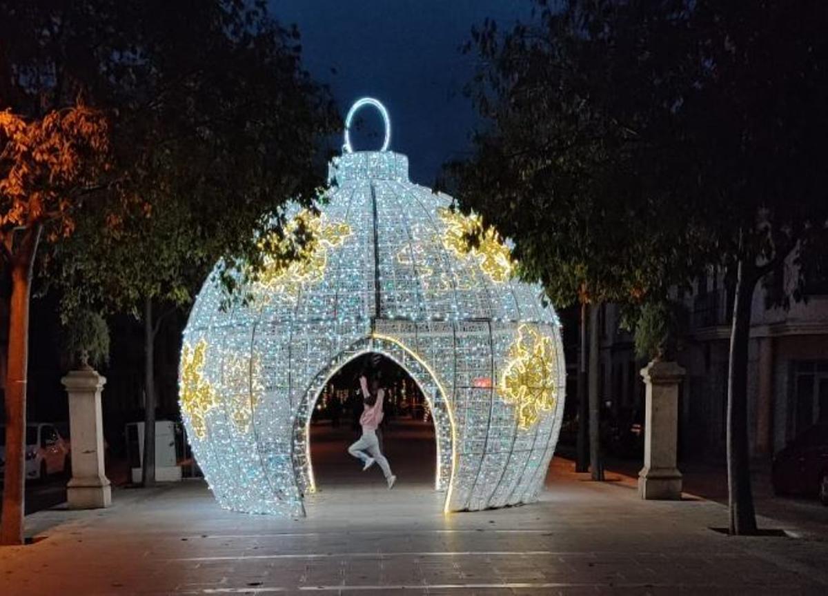 Iluminado que hay en el paseo de Manacor