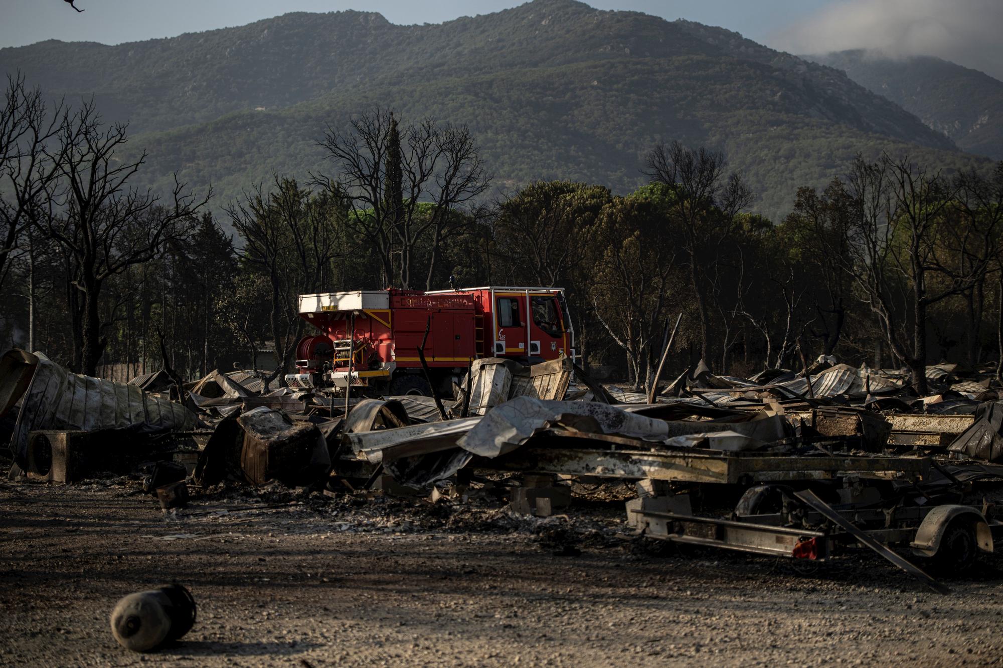 L'incendi de la Catalunya nord, en imatges