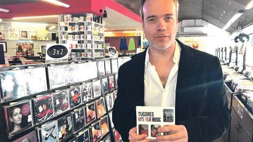 El músico mallorquín Jaume Tugores, ayer, en Xocolat.