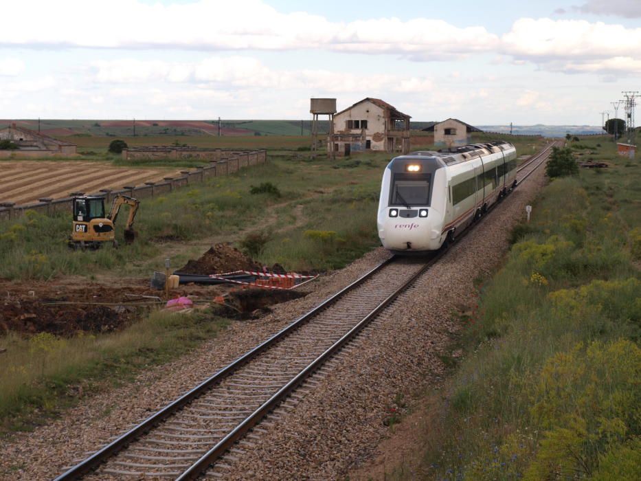 Derribo de la estación de La Hiniesta