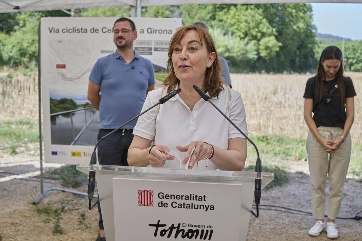 Les imatges de la nova via ciclista Girona - Celrà