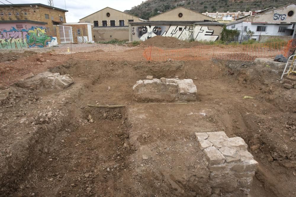 Hallan restos romanos en las obras del corredor mediterráneo en Sagunt