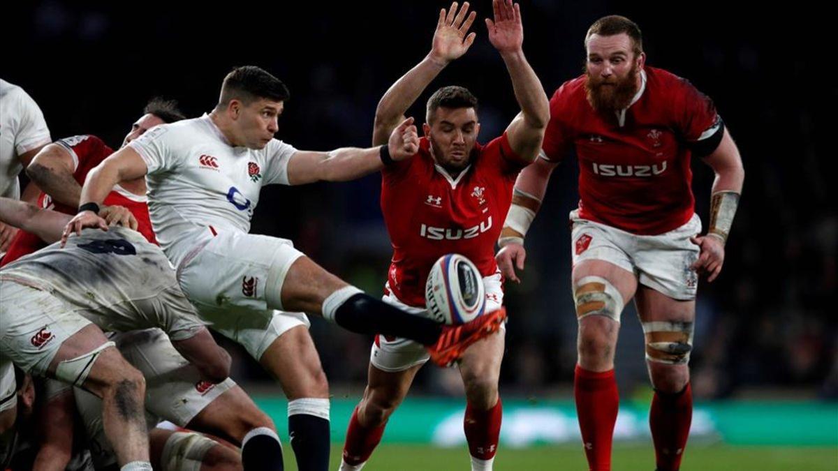 Ben Youngs durante una acción del partido