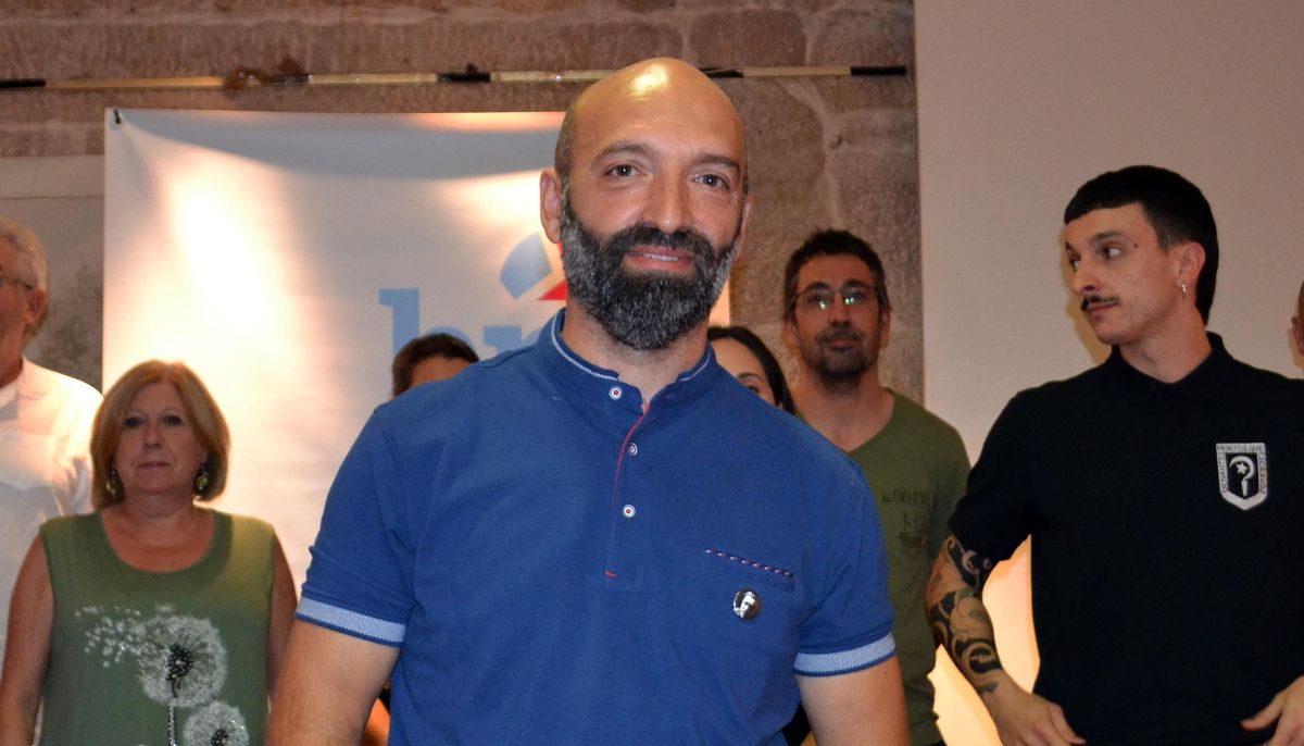 Xoán Carlos González, tras ser elegido como candidato del BNG. / FdV