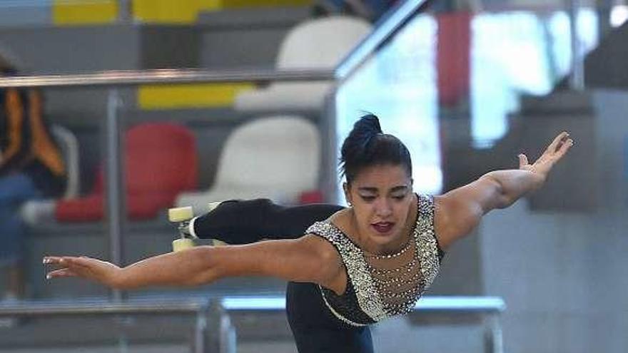 Nadia Iglesias, en el Nacional que se disputó en A Coruña.