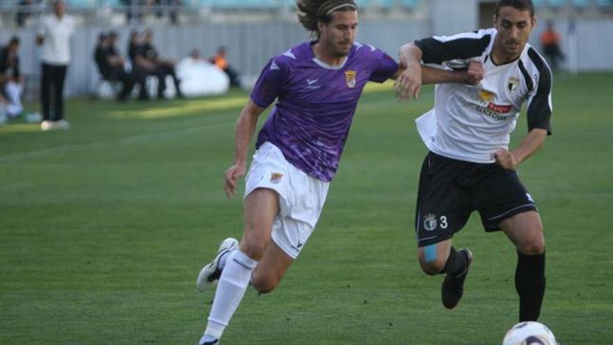 Jandro, con la camiseta del Palencia.