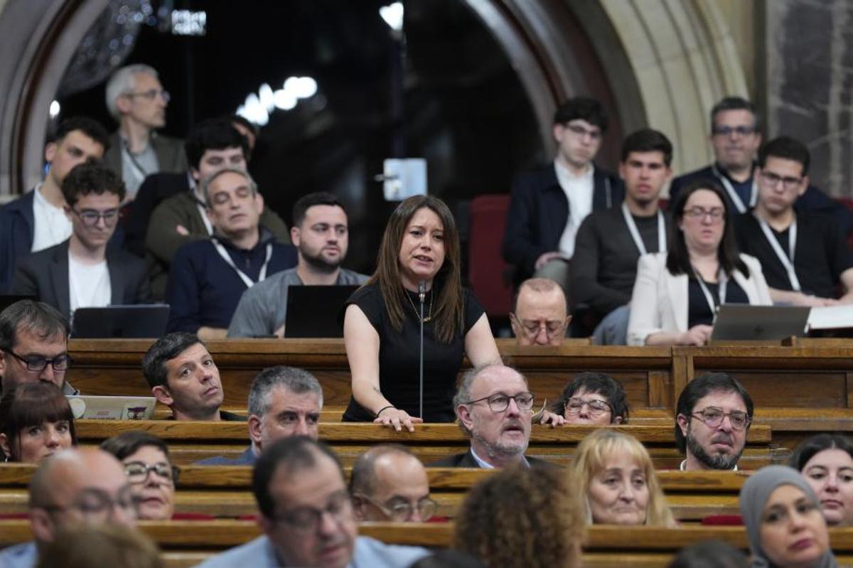 Grupo parlamentario de la CUP en el Parlament.