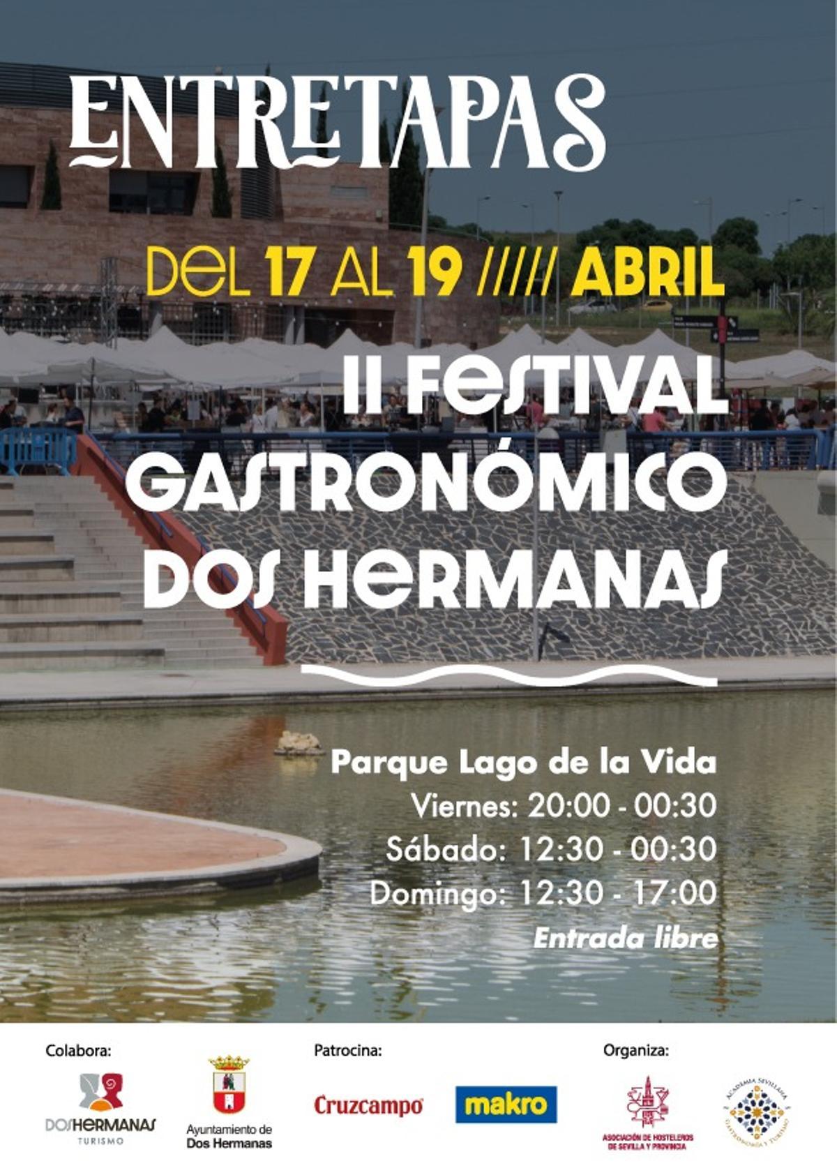 Cartel del Festival EntreTapas en Dos Hermanas