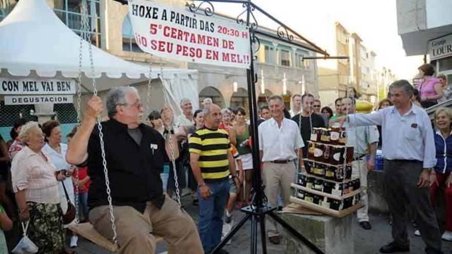Pesado de José Luis Torrado "O Bruxo" en el marco de la Feira do Mel 2009.