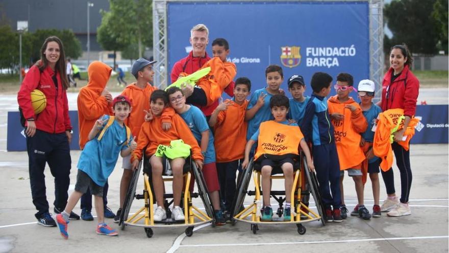 Participants del programa &quot;Futbol Net&quot; a l&#039;última edició dels Jocs Emporion