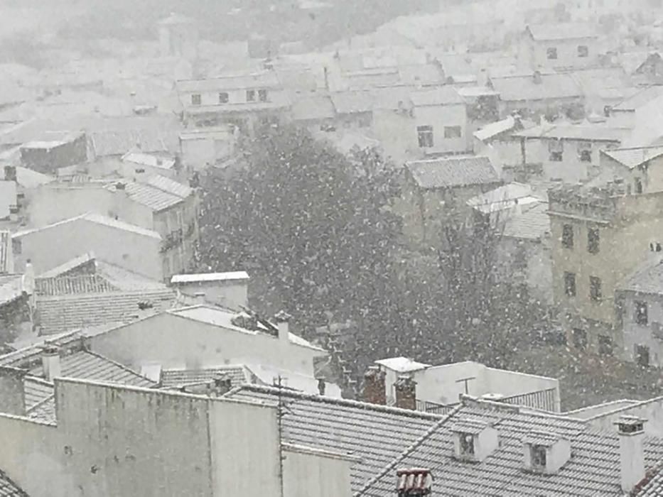 Nieve en Alfarnate.