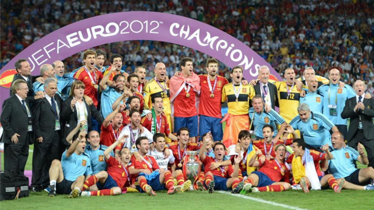 La selección española, campeona de la Eurocopa 2012