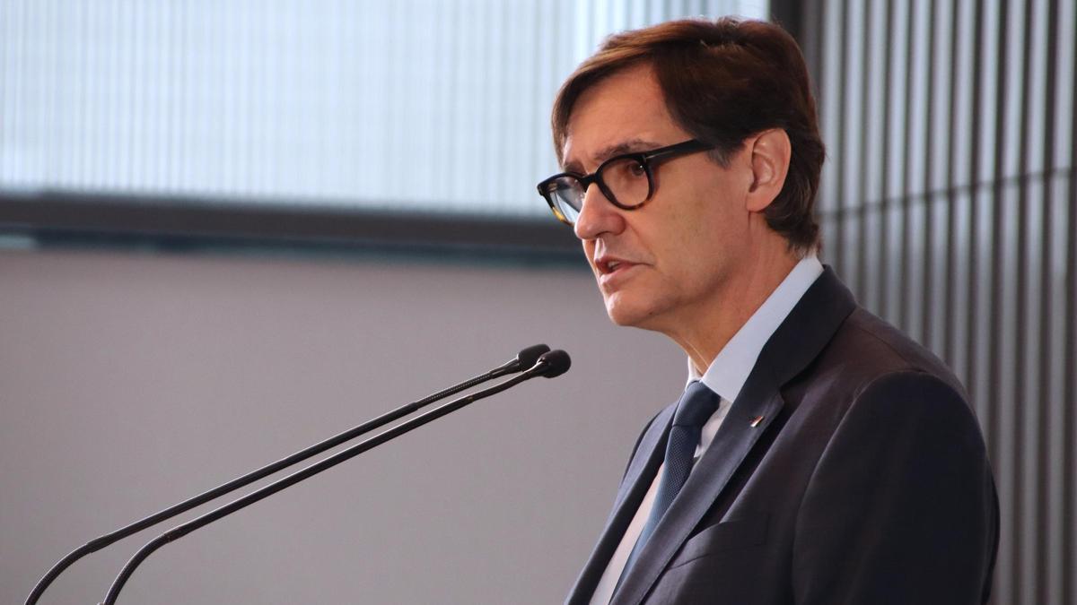El president de la Generalitat, Salvador Illa, en su conferencia en Reus.
