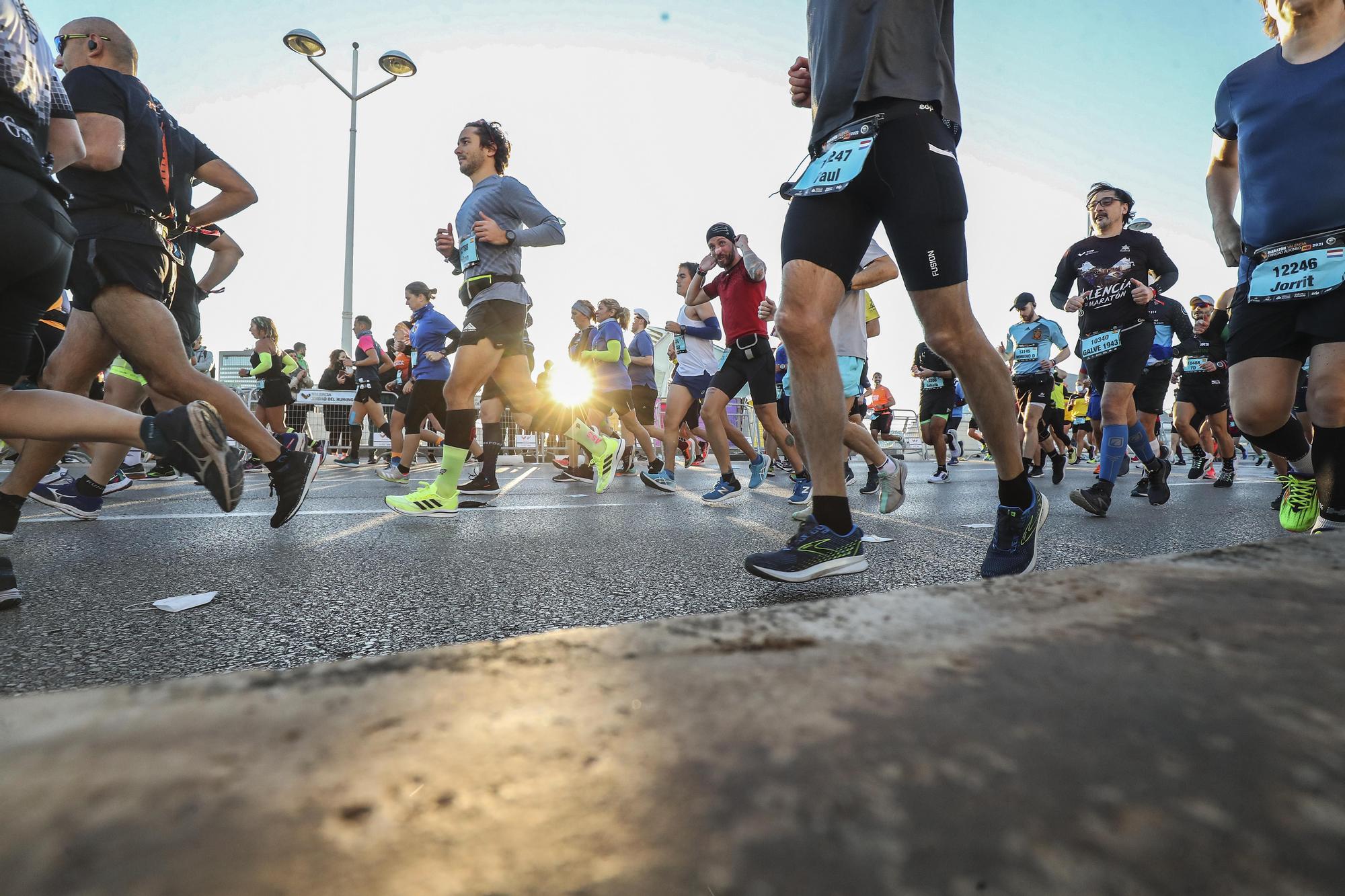 Salida del Maratón Valencia 2021