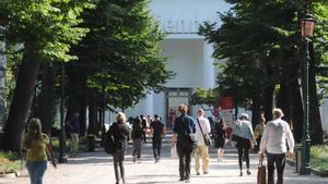 Los jardines y el pabellón central de la Bienal de Venecia.