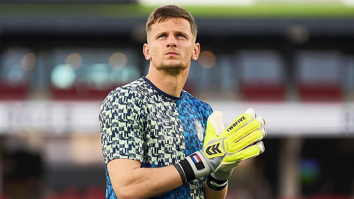 El portero de la UD Las Palmas, Dinko Horkaš.