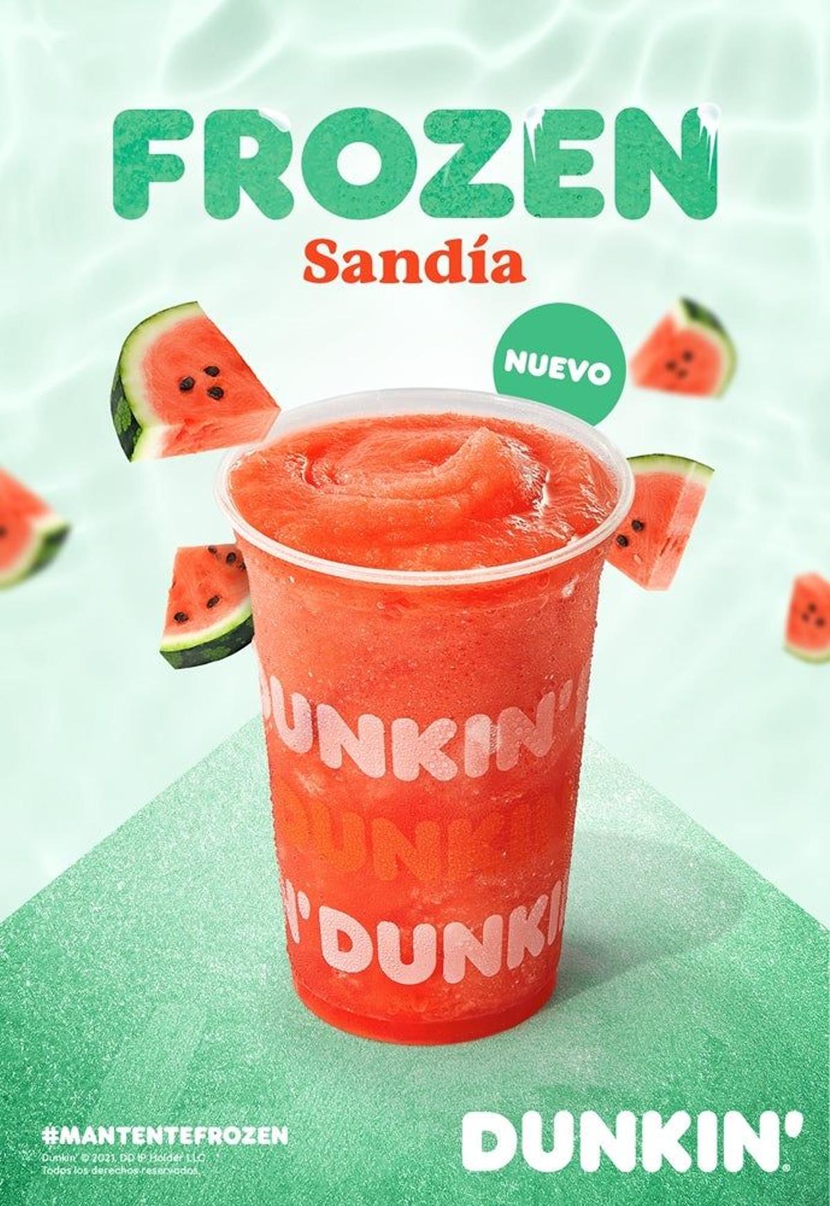 Nueva bebida Frozen Sandía de Dunkin