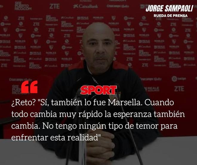 Las mejores frases de la presentación de Sampaoli