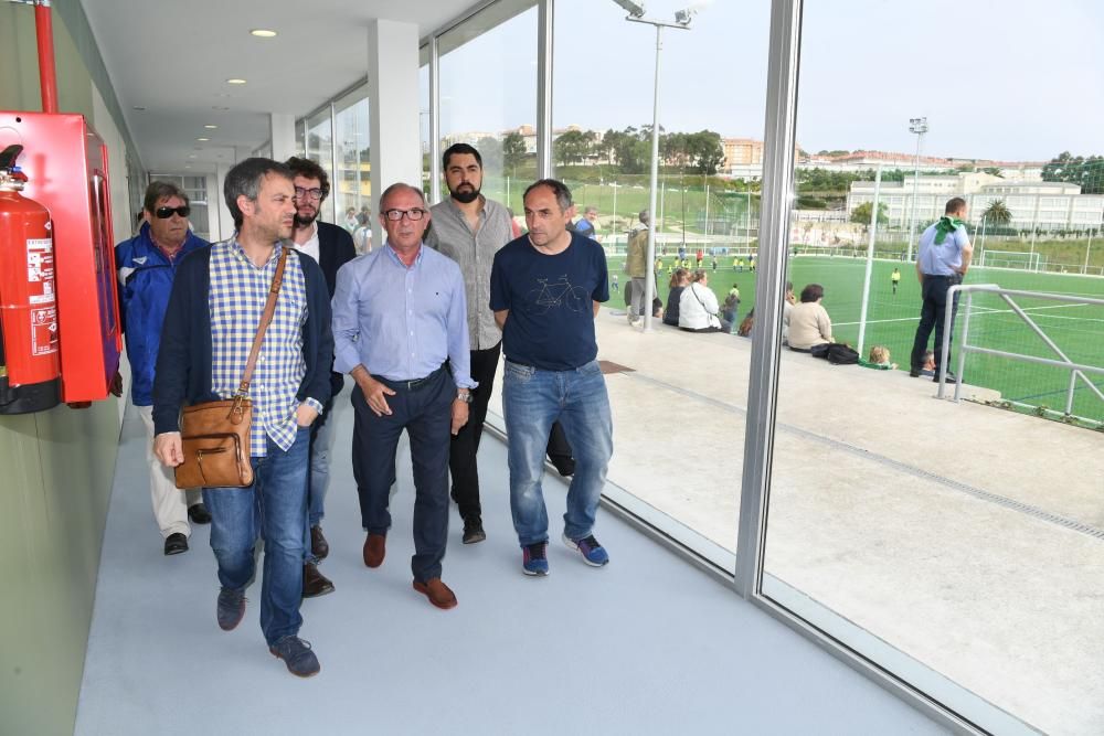 Inauguración de los campos de fútbol de Visma