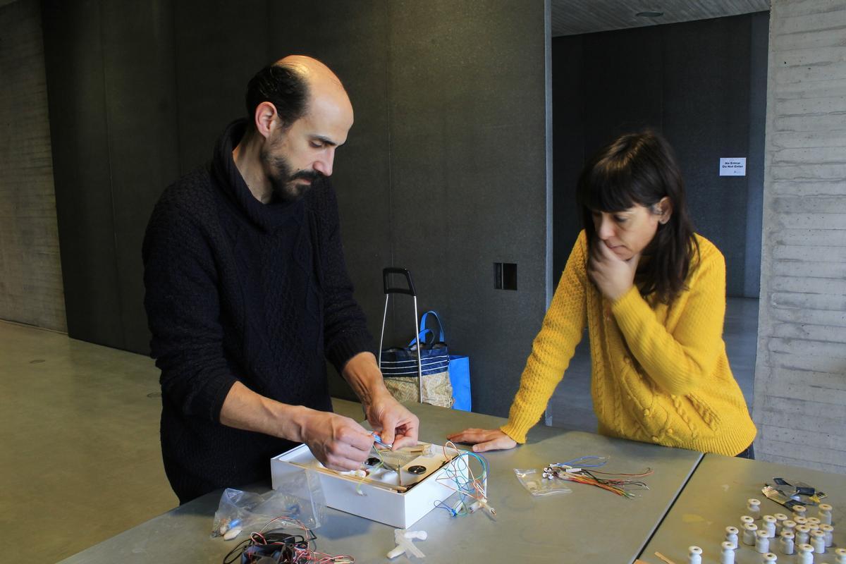 Cantizzani y Pastor, trabajando en el proyecto.