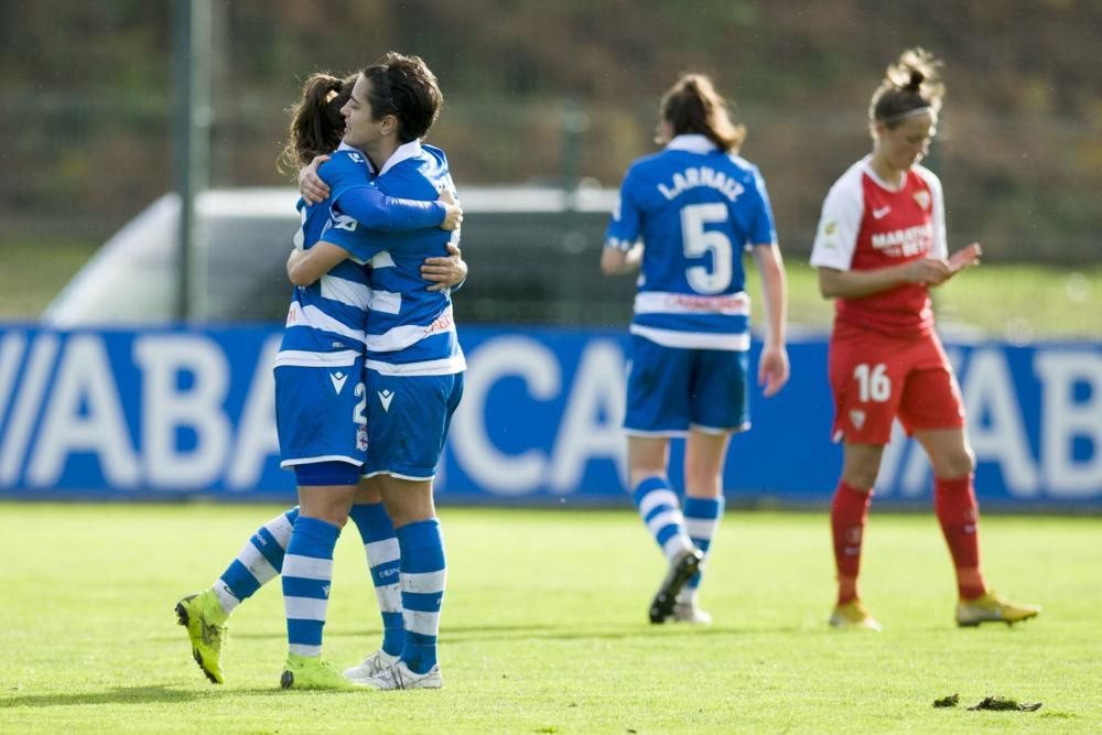 El Deportivo Abanca supera al Sevilla (2-1)